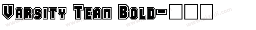 Varsity Team Bold字体转换